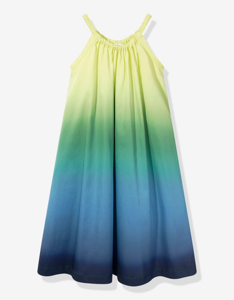 Girls Gradient Dress in Green