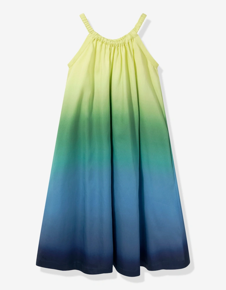 Girls Gradient Dress in Green