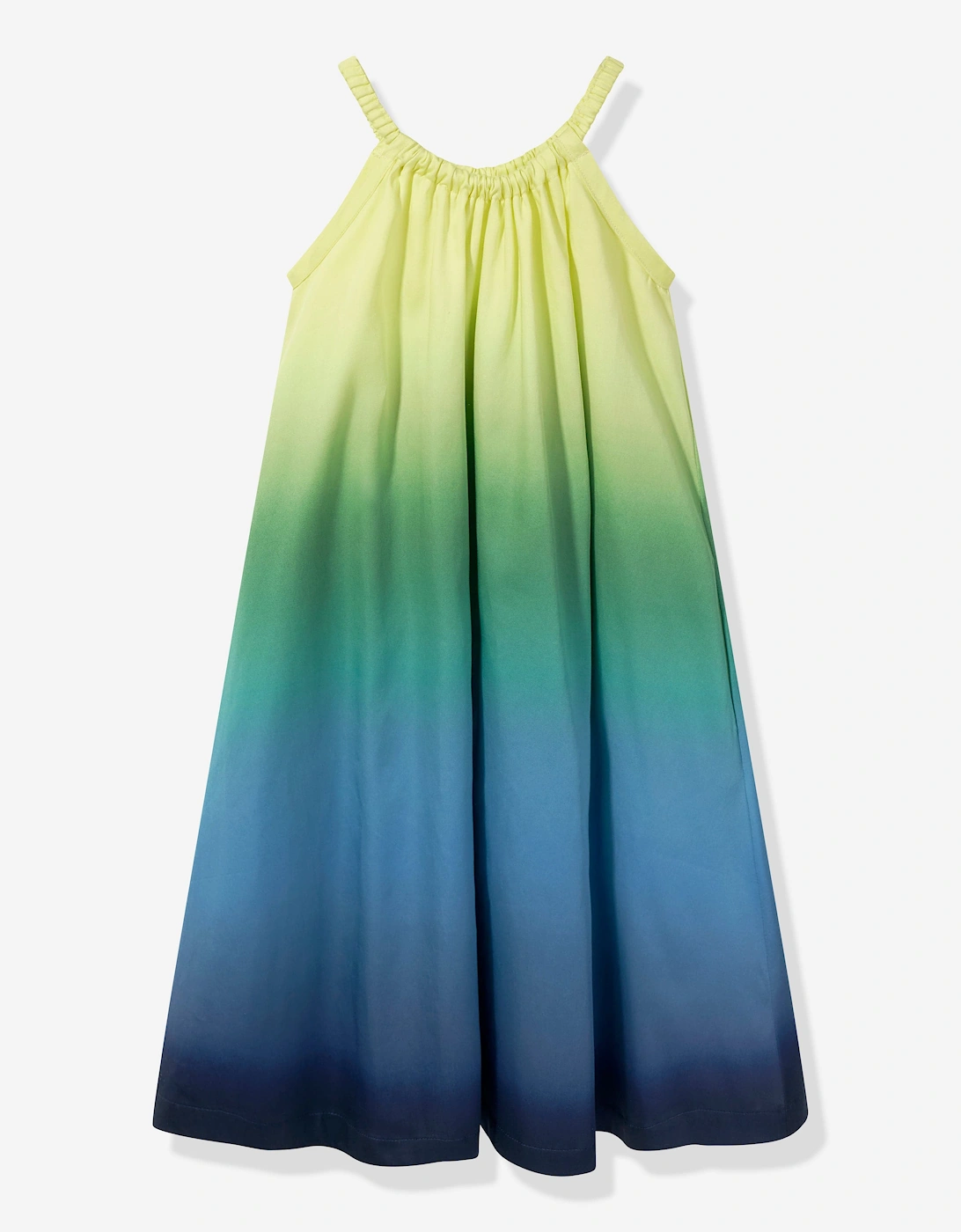 Girls Gradient Dress in Green
