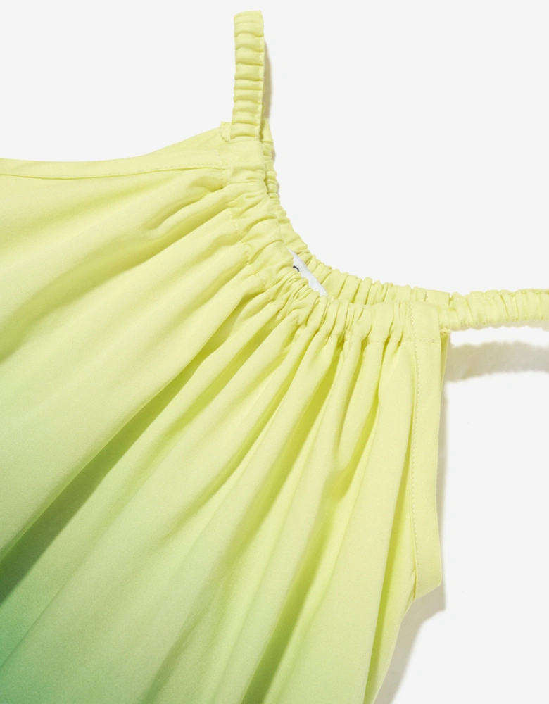 Girls Gradient Dress in Green
