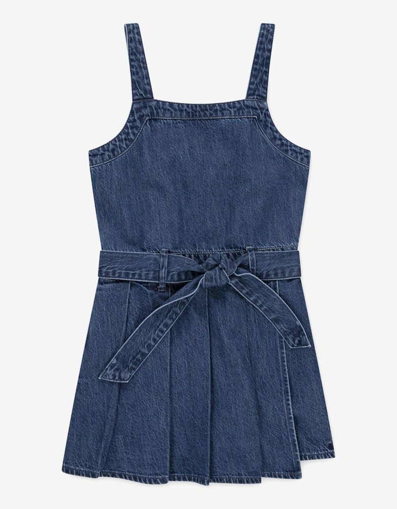 Girls Pleated Skort Dress in Blue