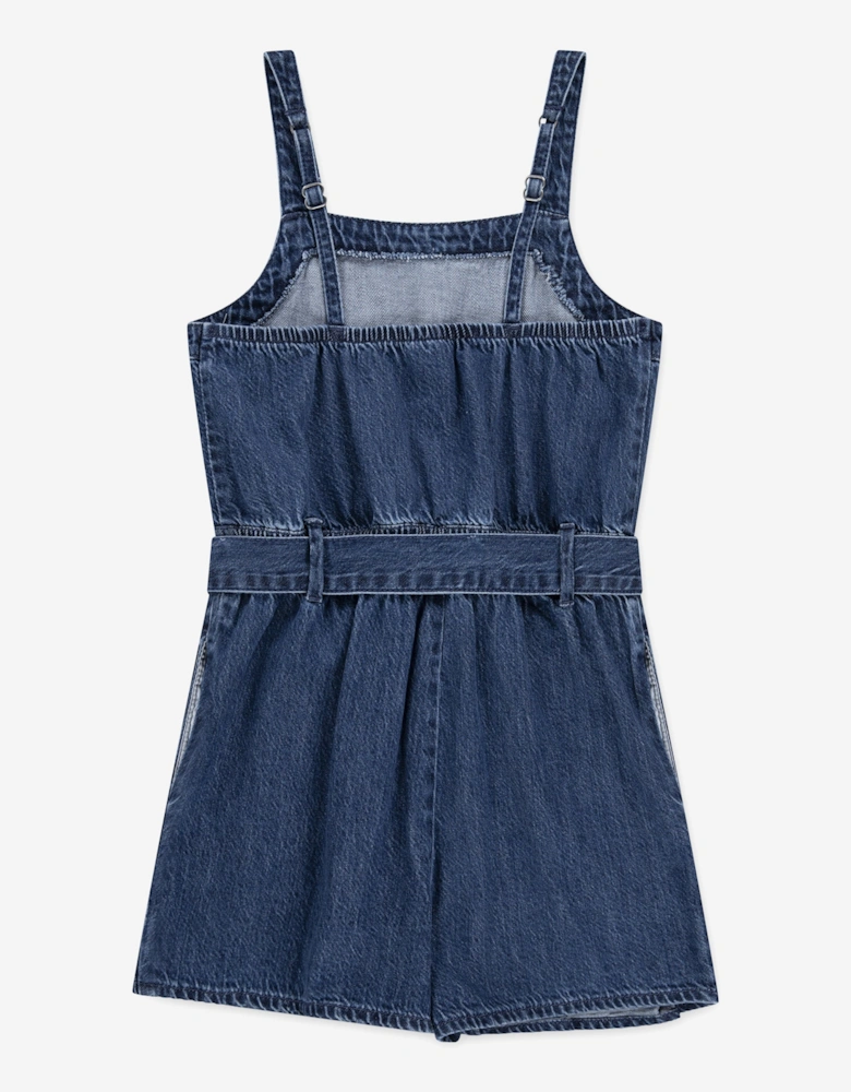 Girls Pleated Skort Dress in Blue