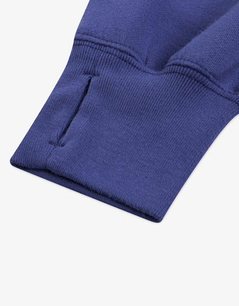 Girls Essential 1/4 Zip Pullover in Blue