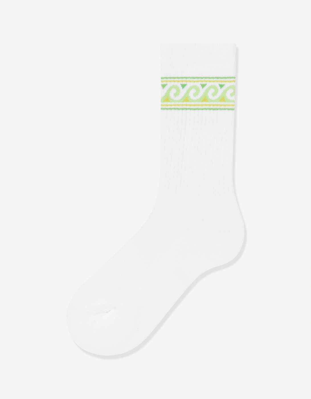 Kids Knitted Wave Soprt Socks in White
