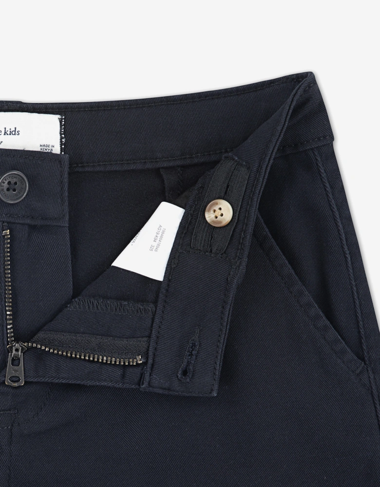 Girls Elevated Cargo Trousers in Black