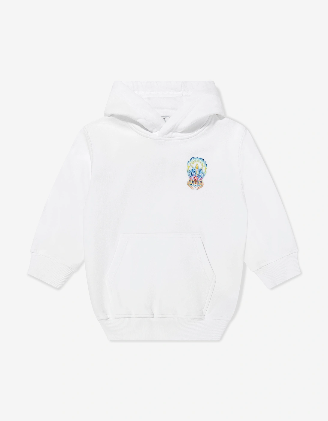 Casablanca Boy's Casablanca Boys Surf Lotus Printed Hoodie in White