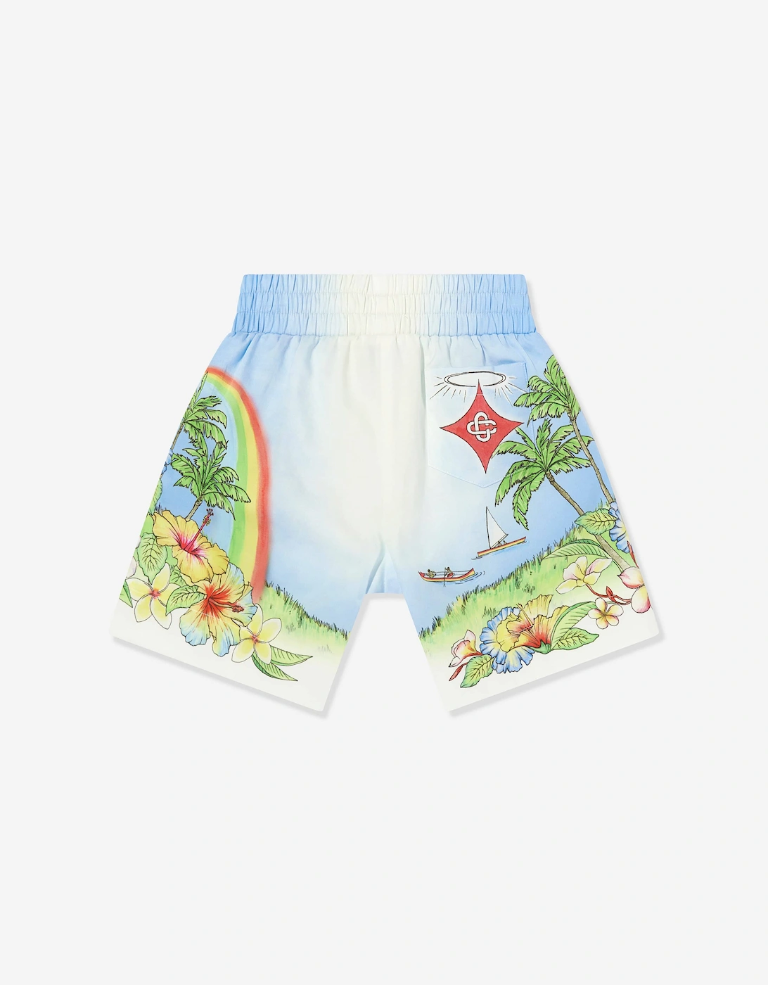 Boys Aloha Cotton Shorts in Multicolour