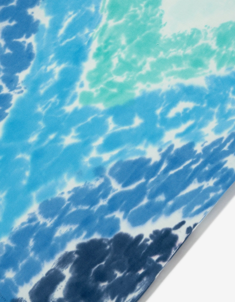 Boys Surf Lotus Tie-Dye T-Shirt in Blue