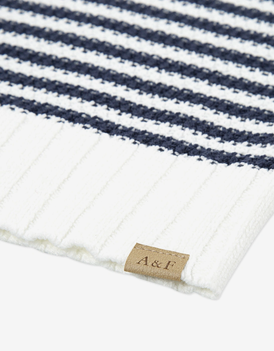 Girls Striped Slash Neck Sweatshirt in White