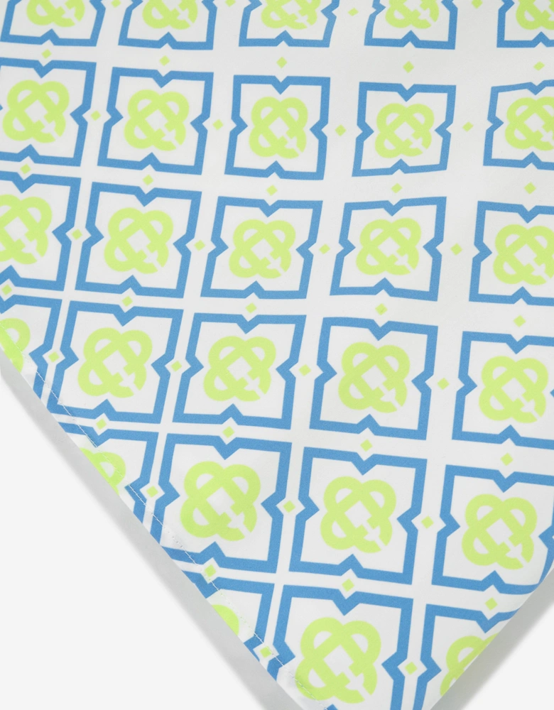 Girls Degrade Monogram Dress in Green