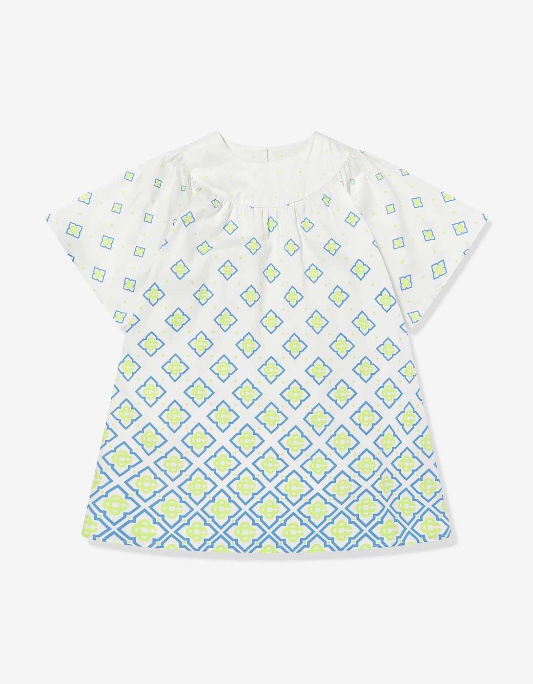 Casablanca Casablanca Girls Degrade Monogram Dress in Green