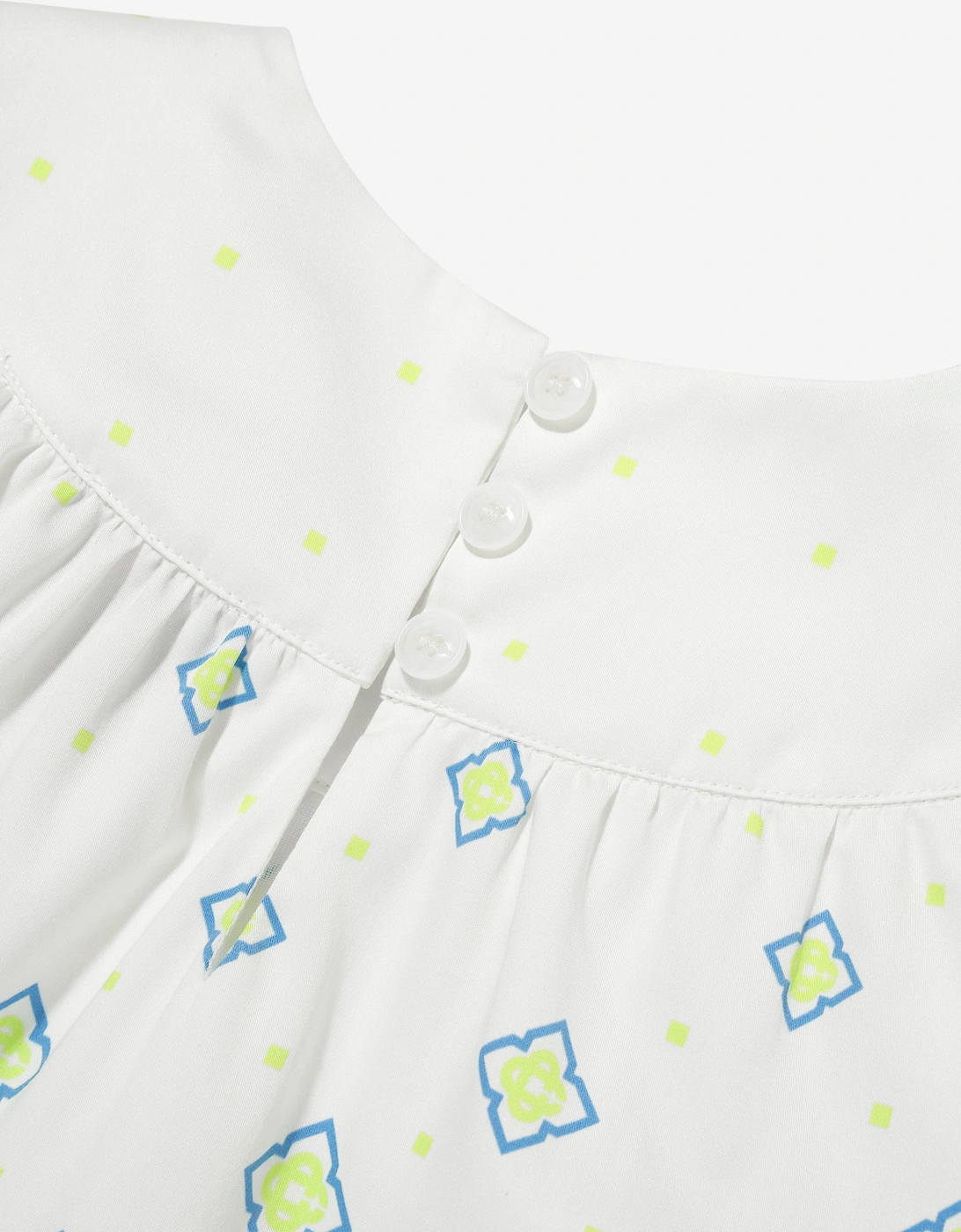 Girls Degrade Monogram Dress in Green