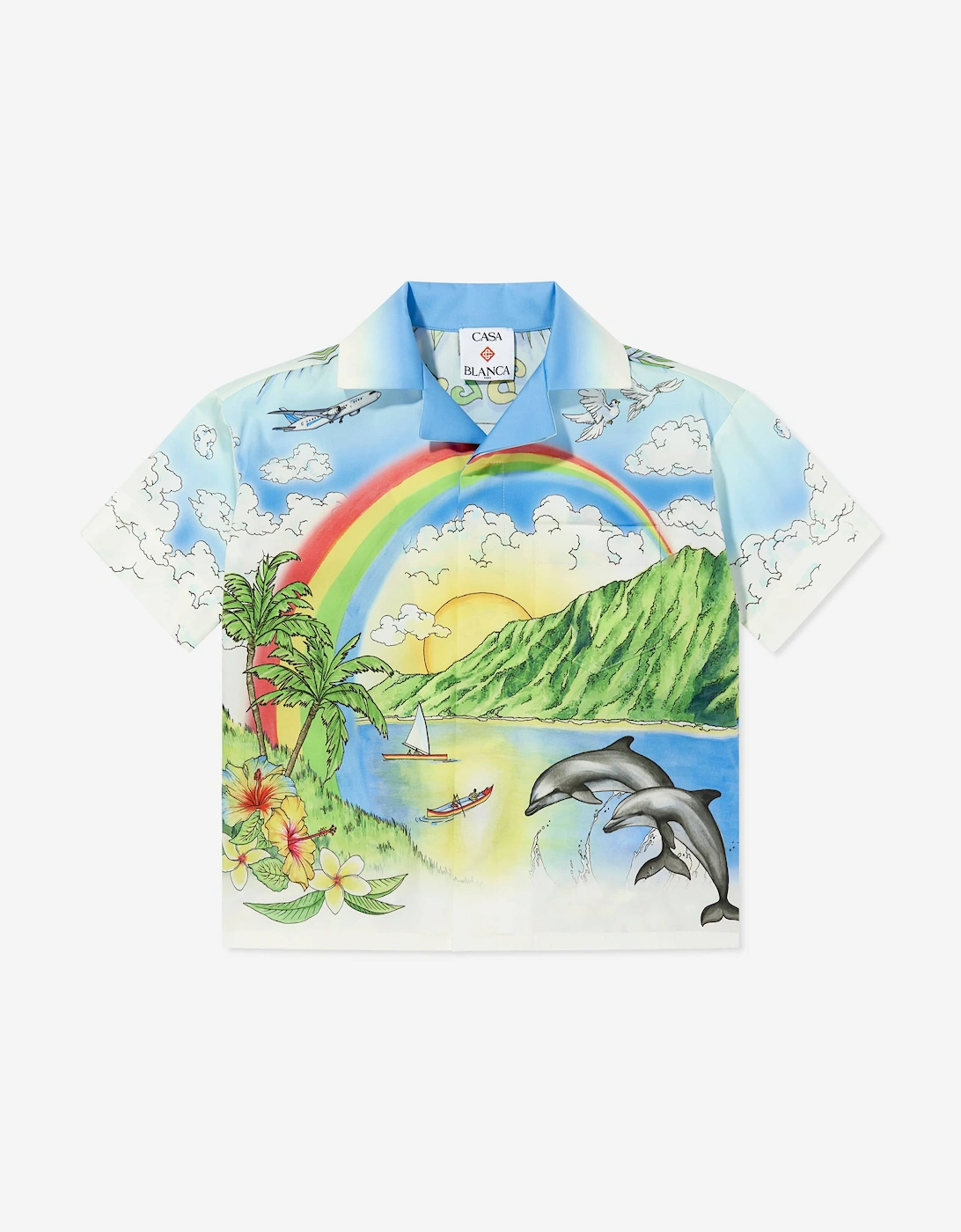 Casablanca Boy's Casablanca Boys Aloha Cotton Shirt in Multicolour