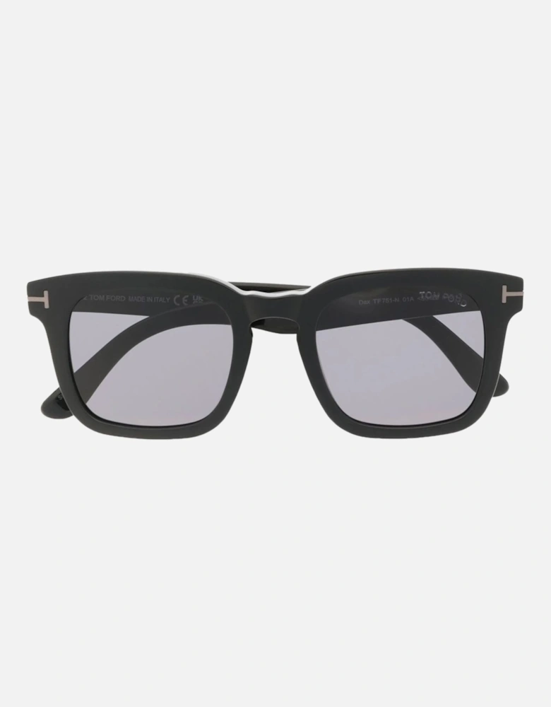 DAX SHINY BLACK SUNGLASSES
