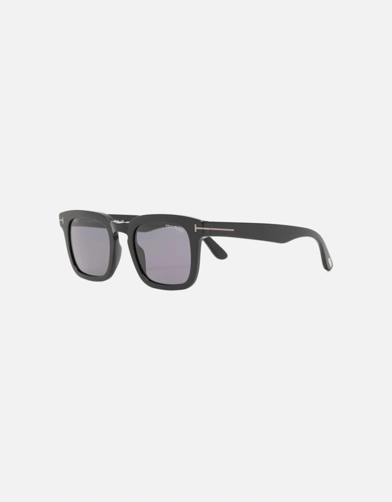 DAX SHINY BLACK SUNGLASSES