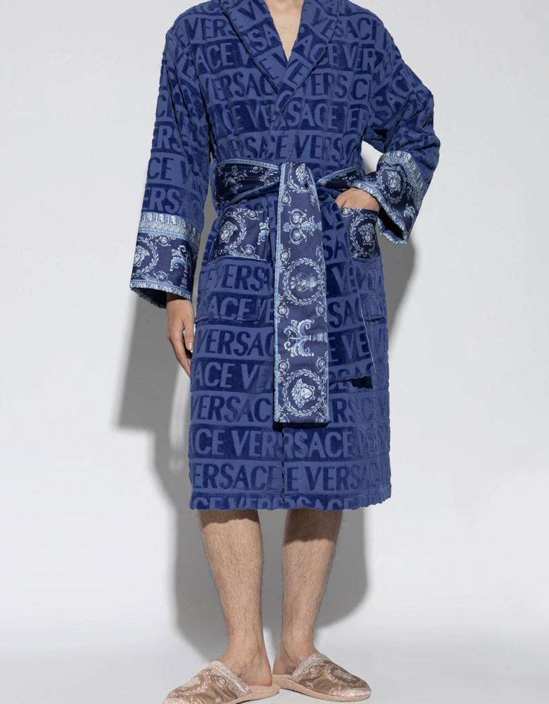 COTTON TERRY BAROQUE SLIPPERS