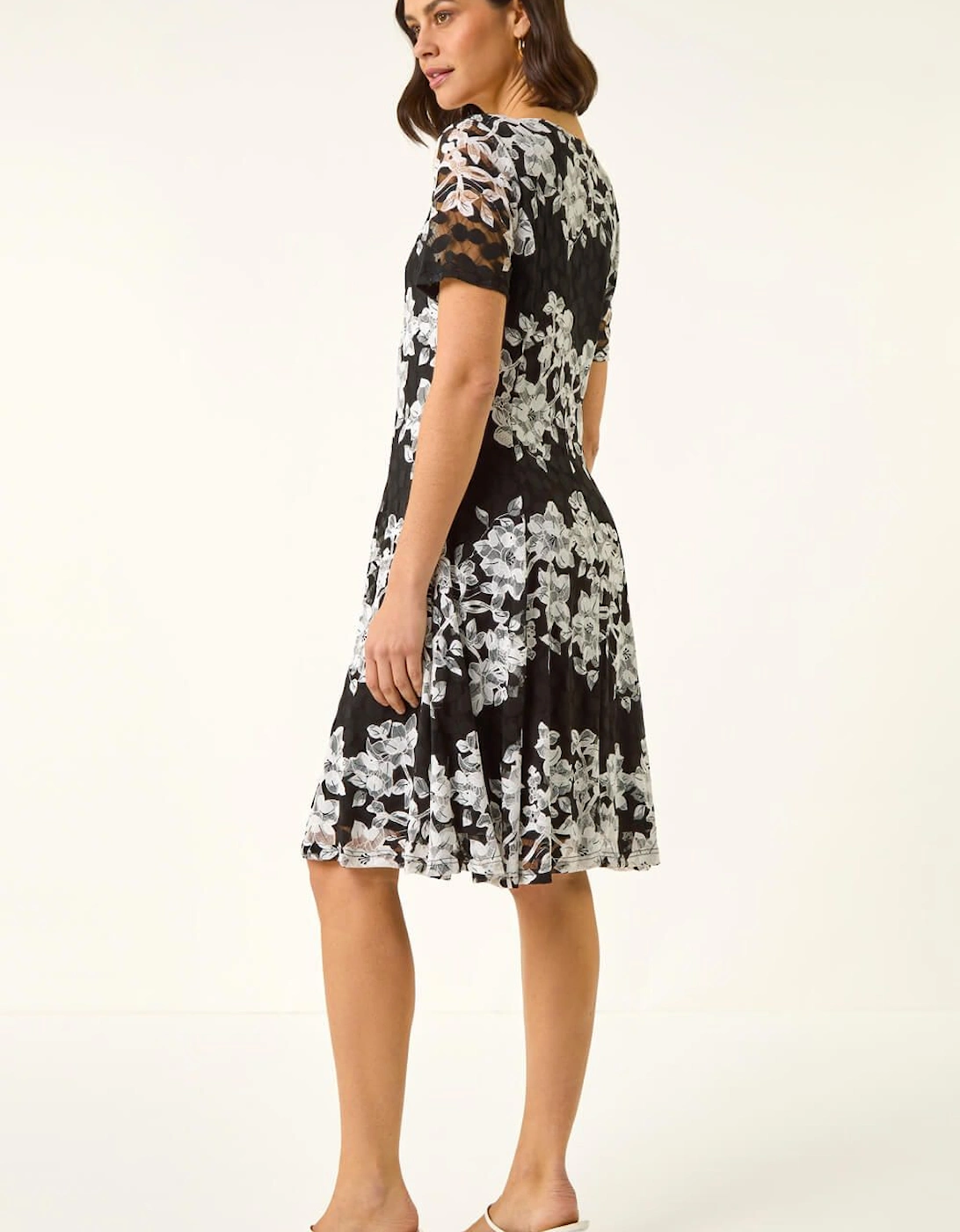 Floral Lace Stretch Dress, 2 of 1