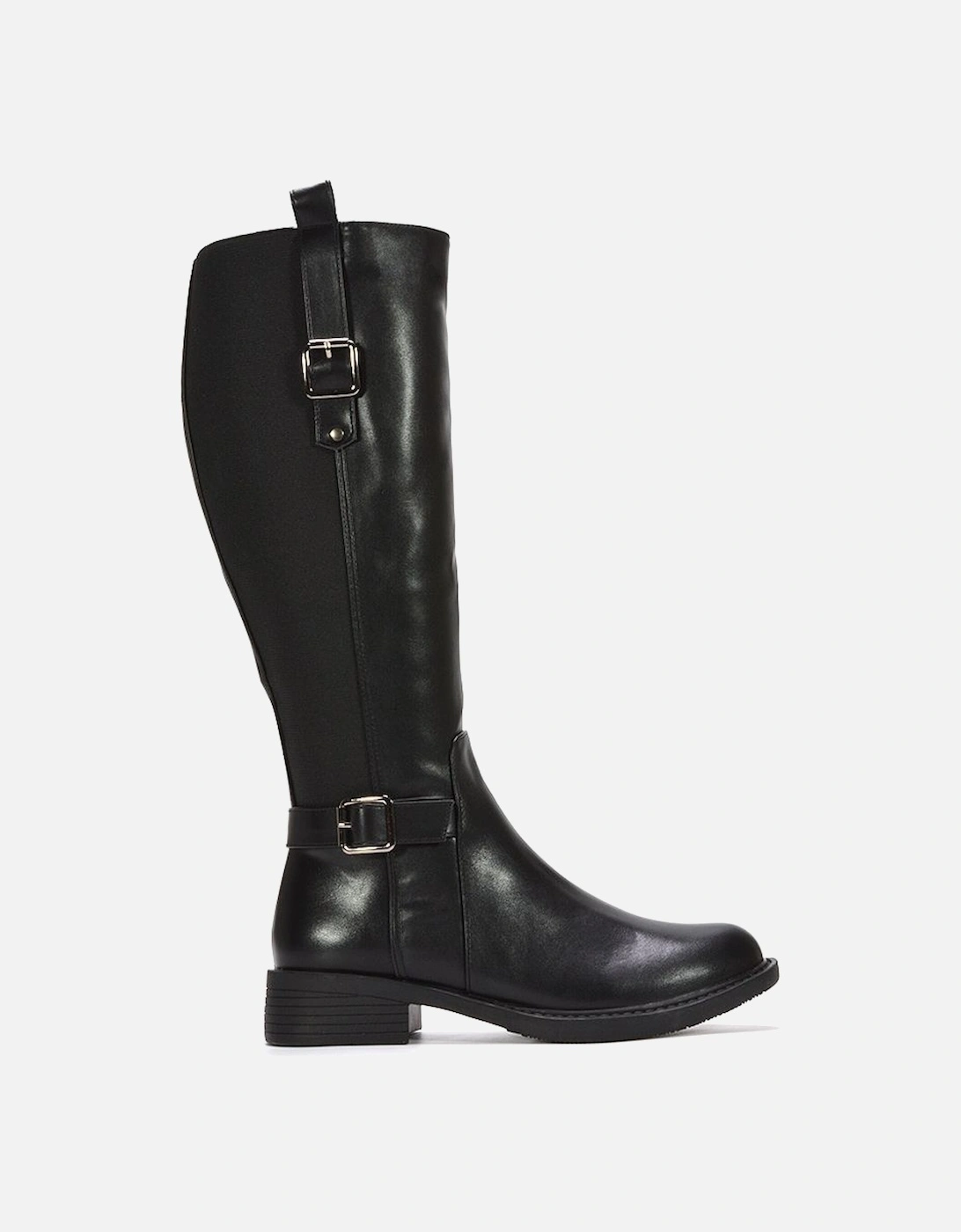 'Seraphine' Knee High Riding Boots Stretch Low Heel, 2 of 1