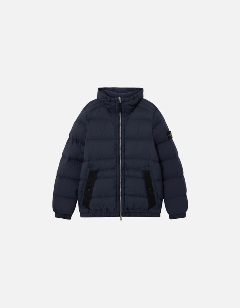 Seamless Tunnel Nylon Down-TC Navy Down Jacket