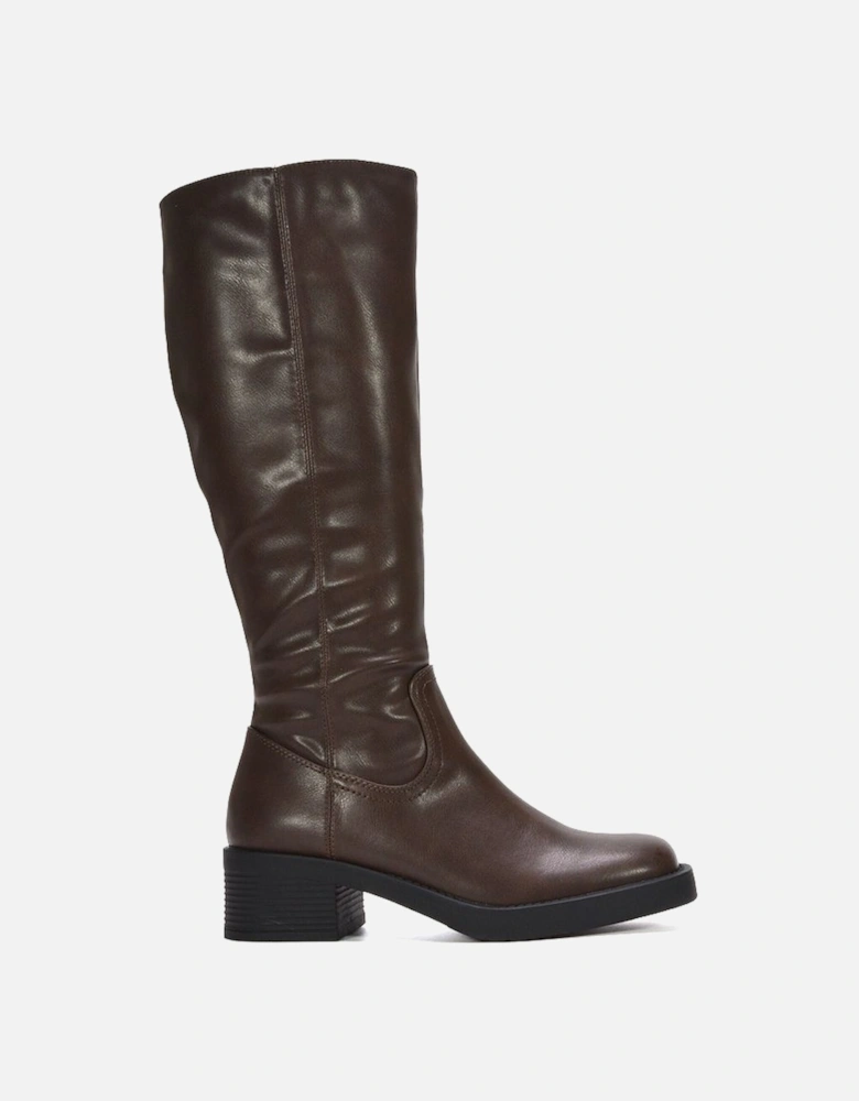 'Nyx' Knee High Equestrian Style Biker Riding Boots