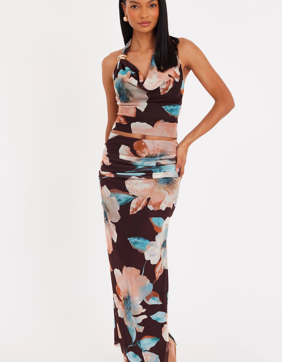Multi Floral Maxi Skirt, 2 of 1