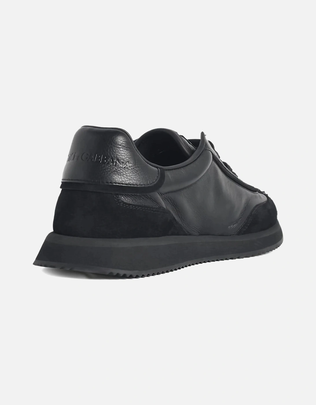 Leather Cushion Sneakers Black