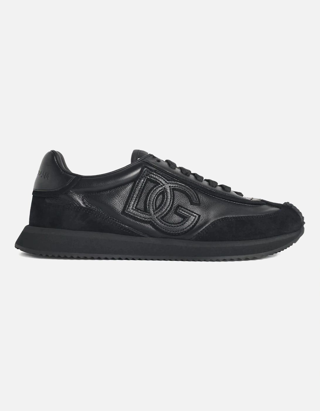 Leather Cushion Sneakers Black, 4 of 3