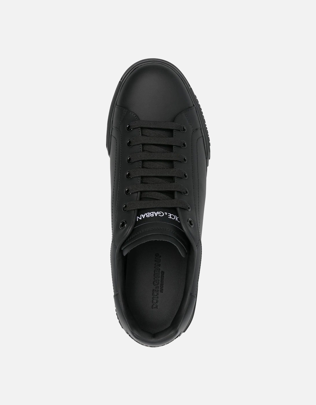 Leather Portofino Sneakers Black