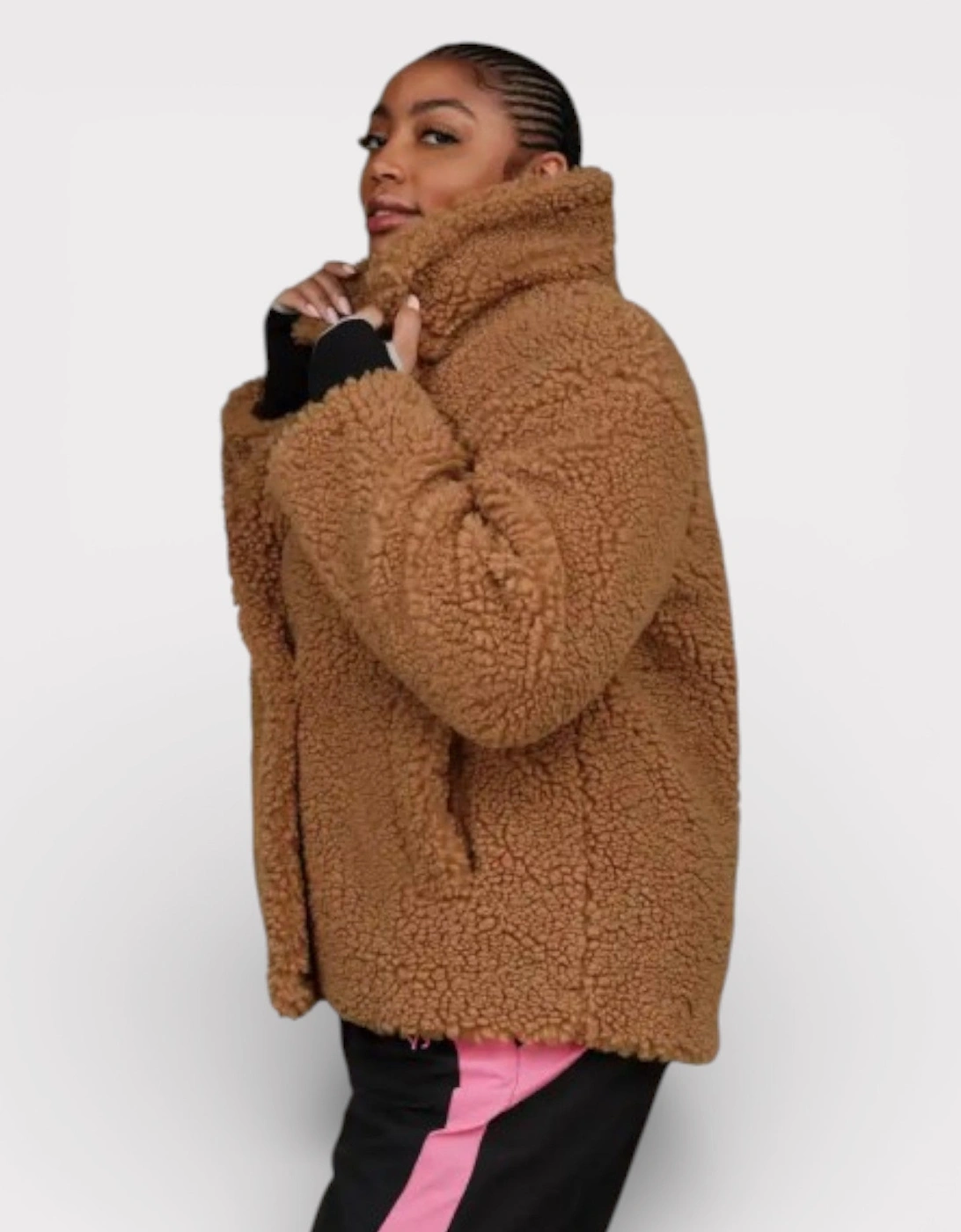 Women's Gertrude Short Teddy Coat Chesnut