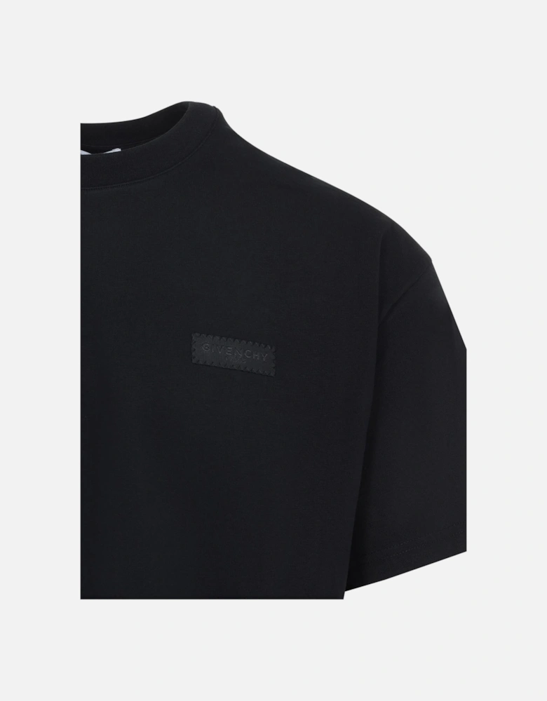 Branded Cotton T Shirt Black