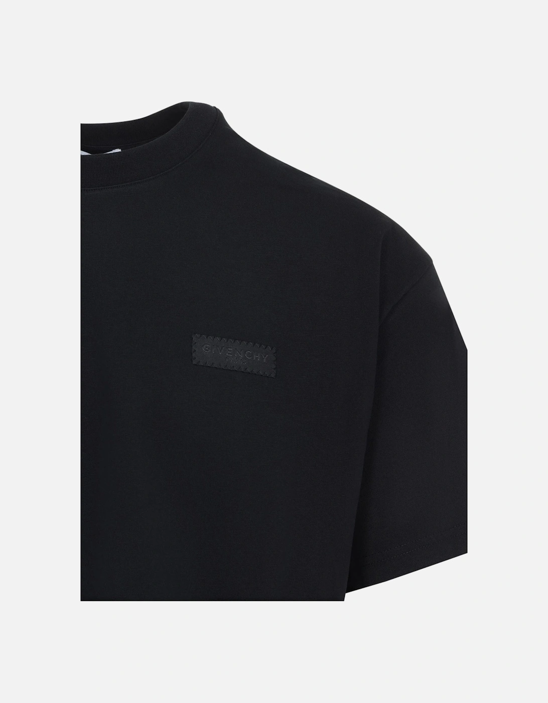 Branded Cotton T Shirt Black