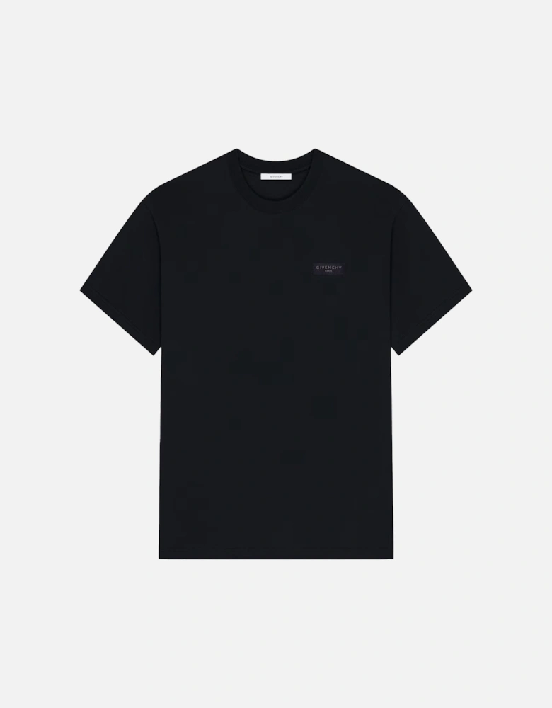 Branded Cotton T Shirt Black