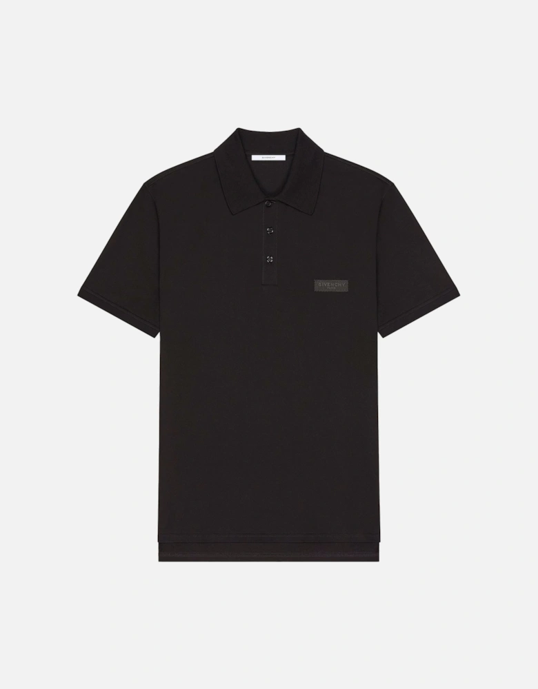 Branded Piquet Polo Black