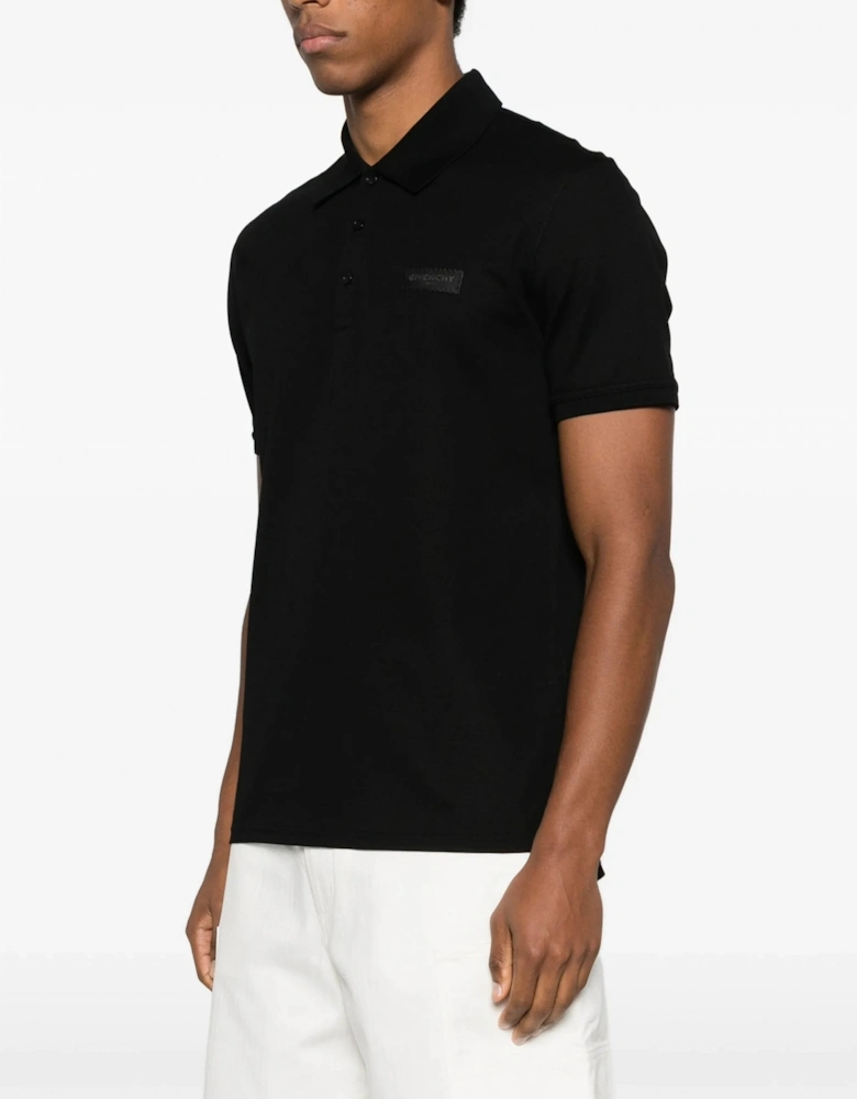 Branded Piquet Polo Black