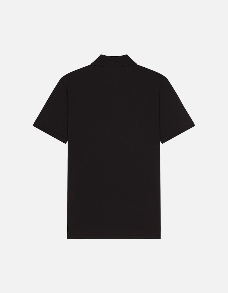 Branded Piquet Polo Black