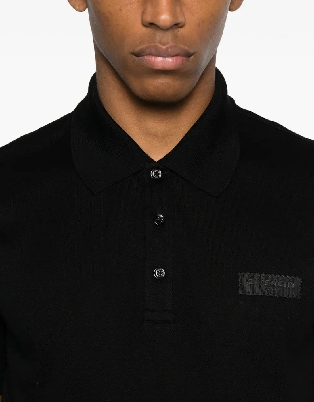 Branded Piquet Polo Black