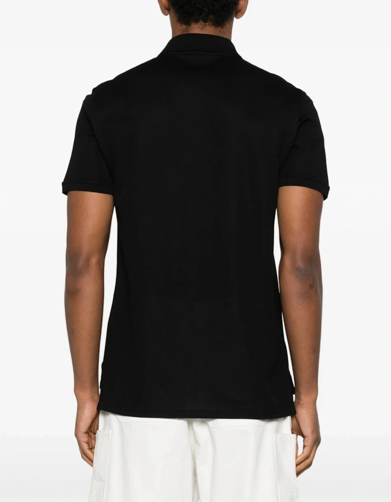 Branded Piquet Polo Black