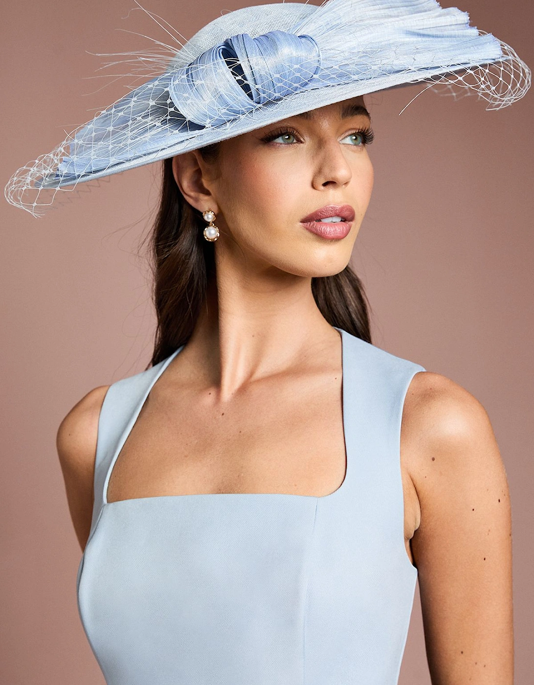 Lisa Tan Bow Detail Wide Brim Hat, 2 of 1