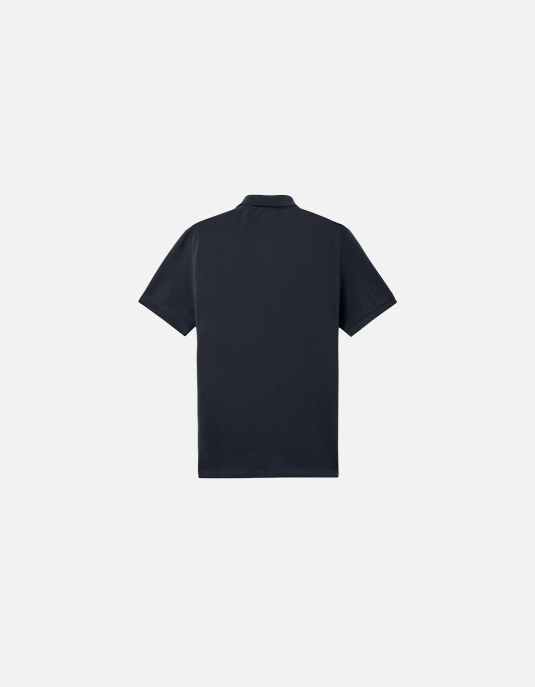 Organic Cotton Elastane Pique Navy Polo Shirt