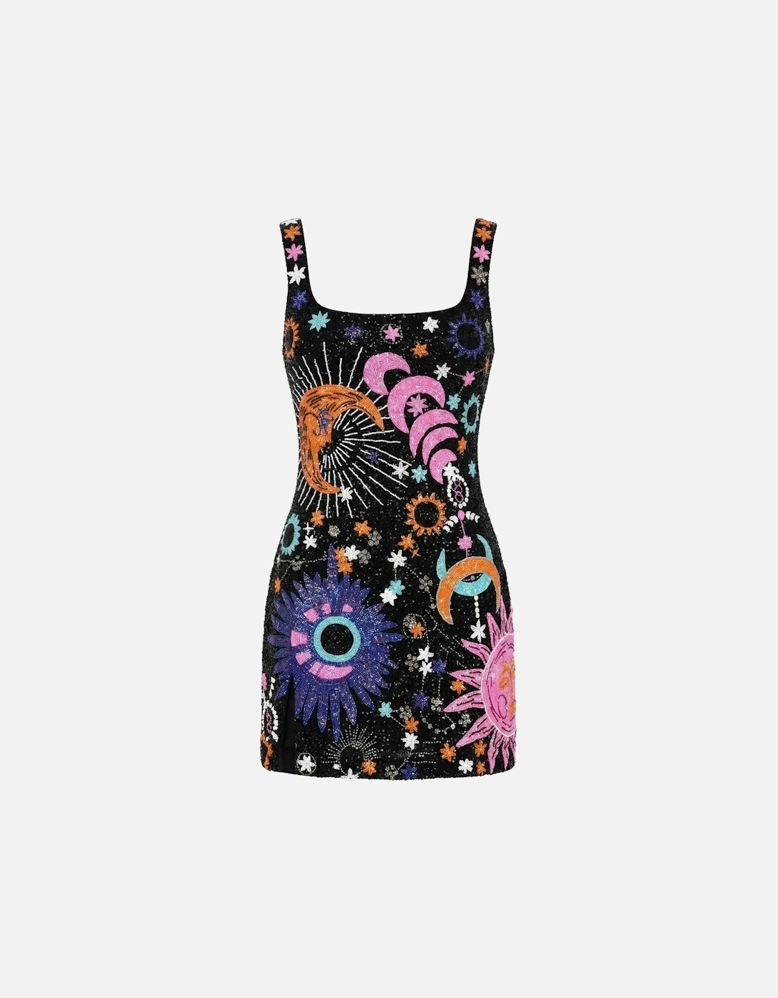 Celestia Embroidered Mini Dress