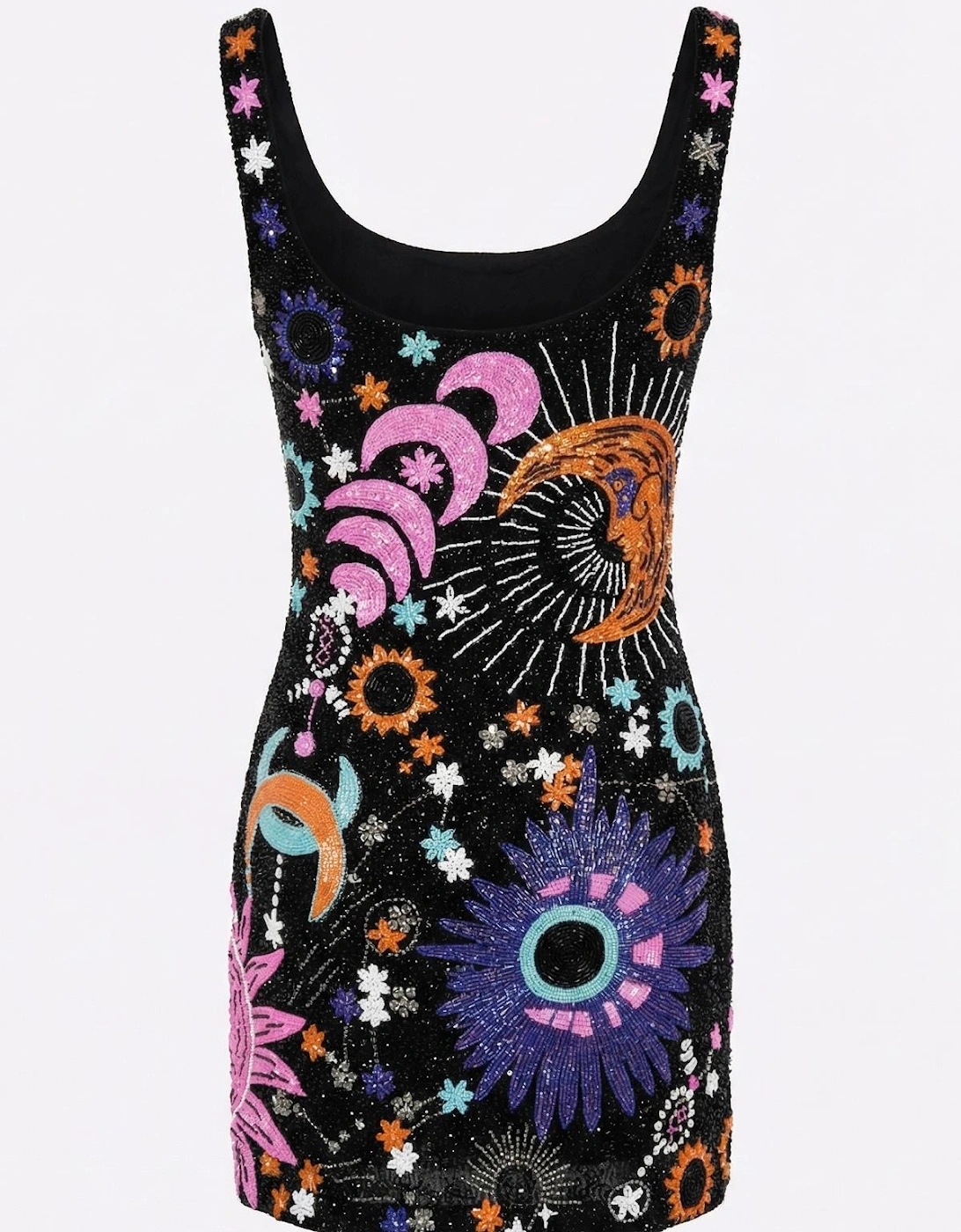 Celestia Embroidered Mini Dress