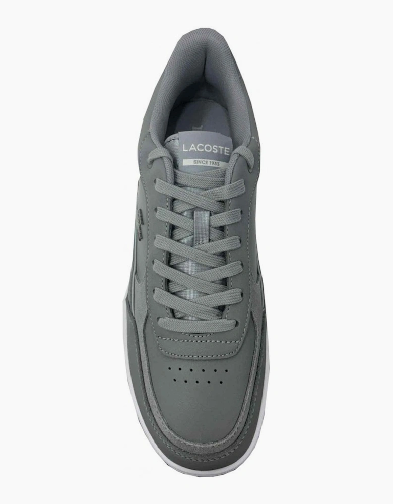 Men's Grey L001 Ace Leather Trainers