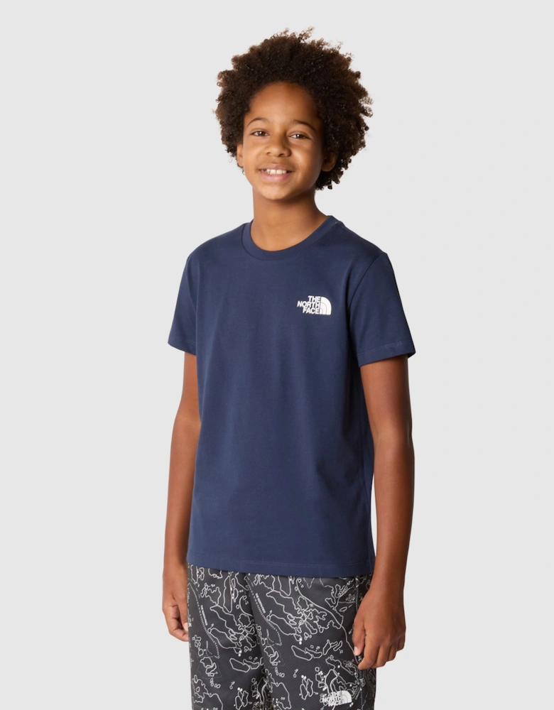 Kids Simple Dome T-Shirt in Navy