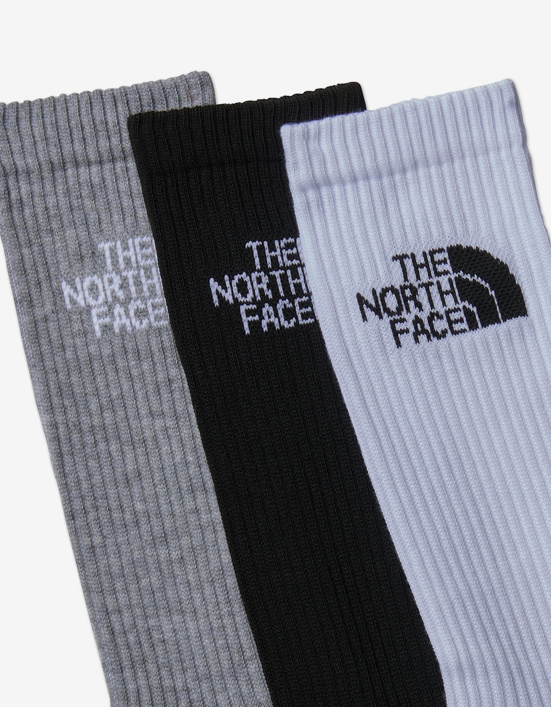 Kids Multi Sport Cush Crew Socks Set (3 Pack) in Black