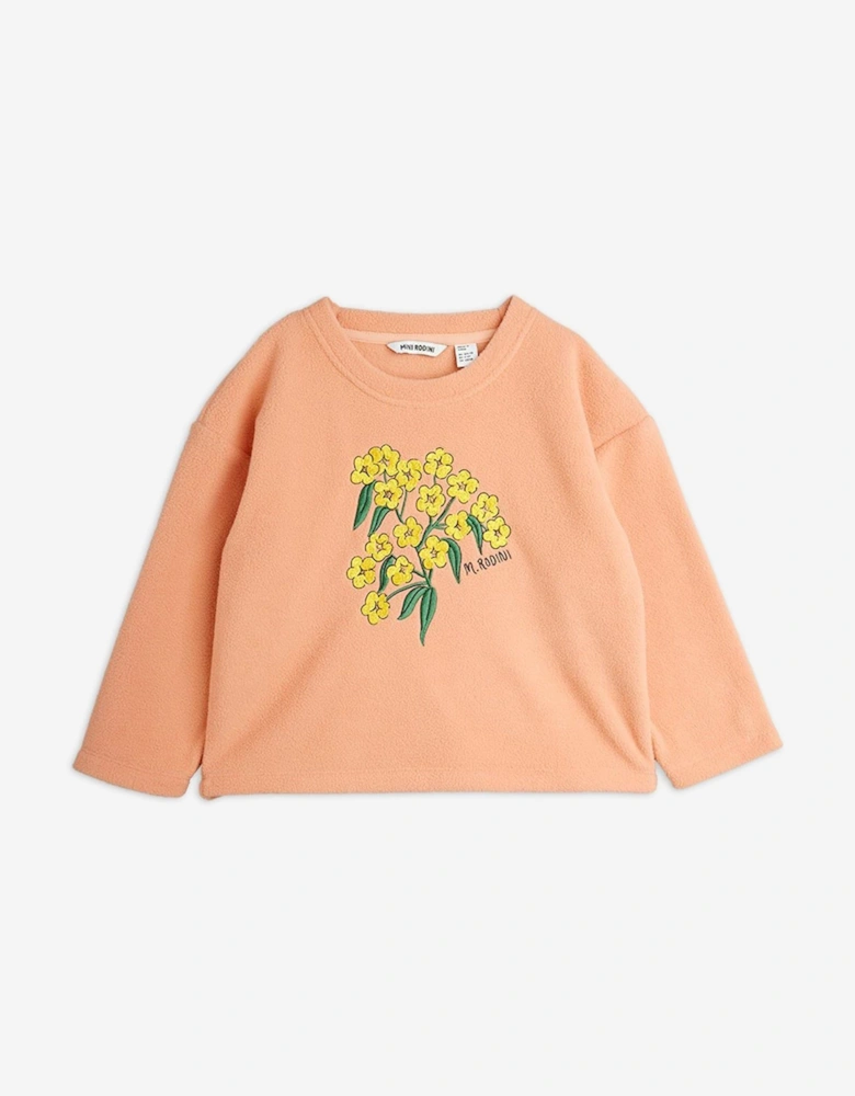 Girls Alpine Flowers Long Sleeve T-Shirt in Pink