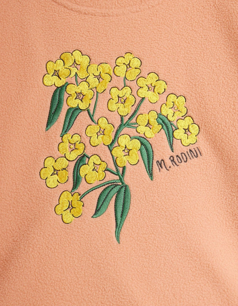 Girls Alpine Flowers Long Sleeve T-Shirt in Pink