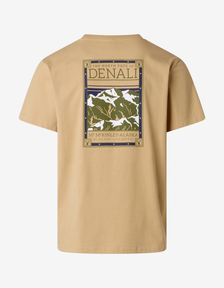 Boys Denali Print T-Shirt in Beige