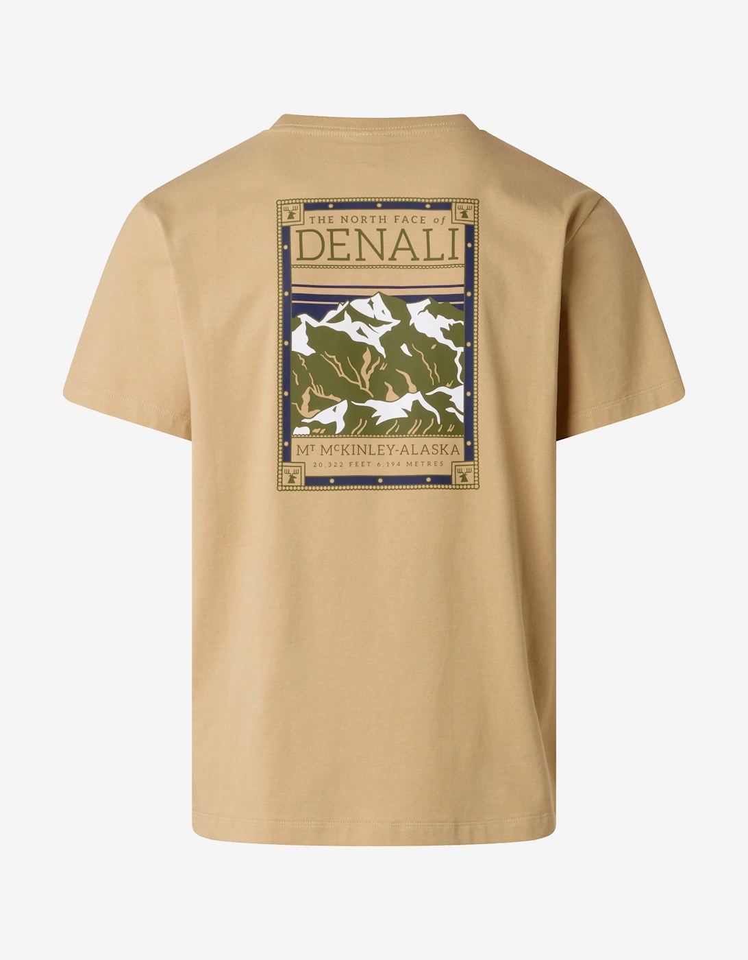 Boys Denali Print T-Shirt in Beige