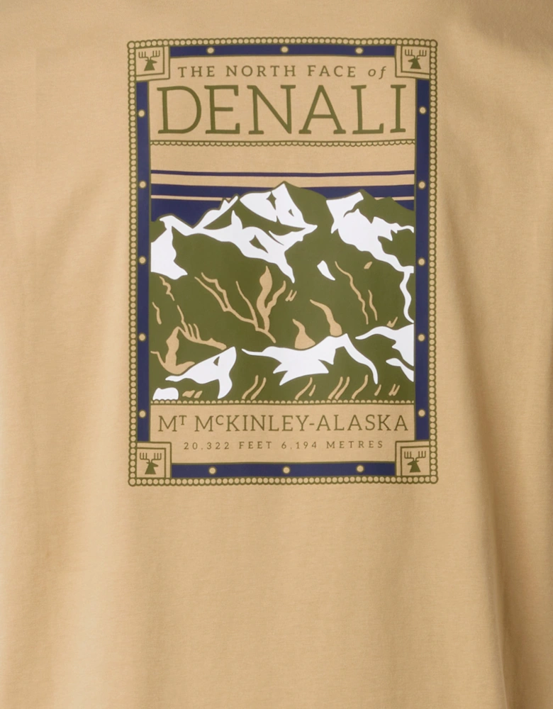 Boys Denali Print T-Shirt in Beige