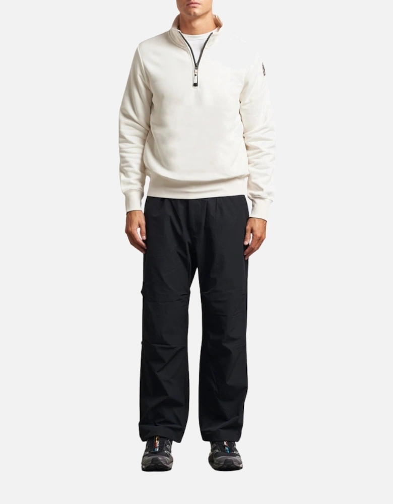 Broad Peak White Half Zip Sweatshirt